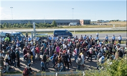 مسدود شدن محورهای مواصلاتی شمال اروپا برای جلوگیری از ورود مهاجران