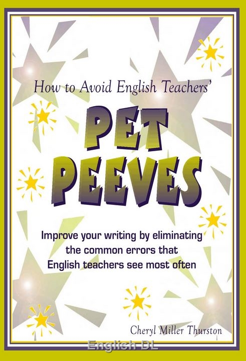 کتاب How to Avoid English Teachers' Pet Peeves