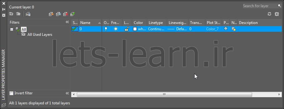 Dialogue box in place of palette