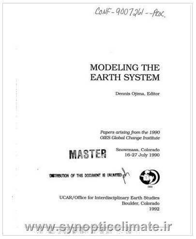 دانلود کتاب مدلسازی سیستم زمین Modeling the Earth System 