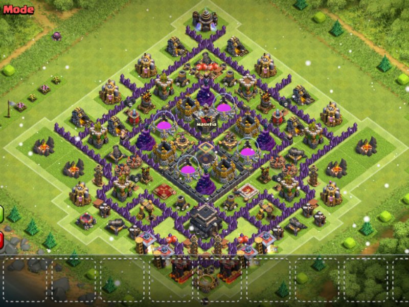 Megacube Layout Maximum De Protection For Th8 Clash Of Clans Land