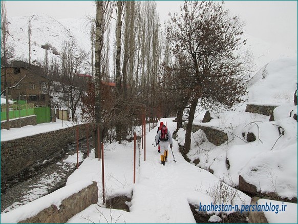 روستای امامه در زمستان