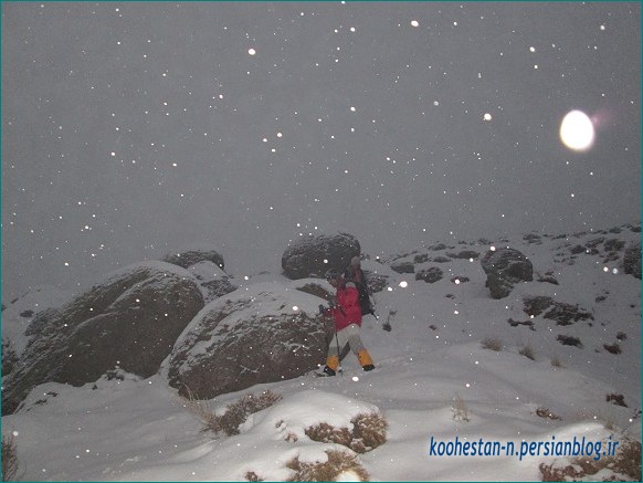 قله کلوگان از امامه - زمستانه