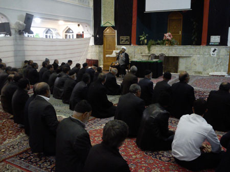 اقامه نماز در مسجد بلال قهدیجان