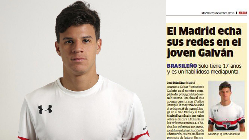 غیر رسمی؛ آگوستو گالوان، بازیکن 17 ساله برزیلی به رئال مادرید پیوست