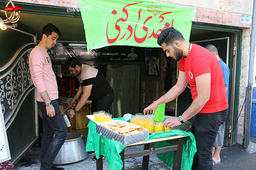 ايستگاه صلواتي شهيددولت آبادي جشن نيمه شعبان98