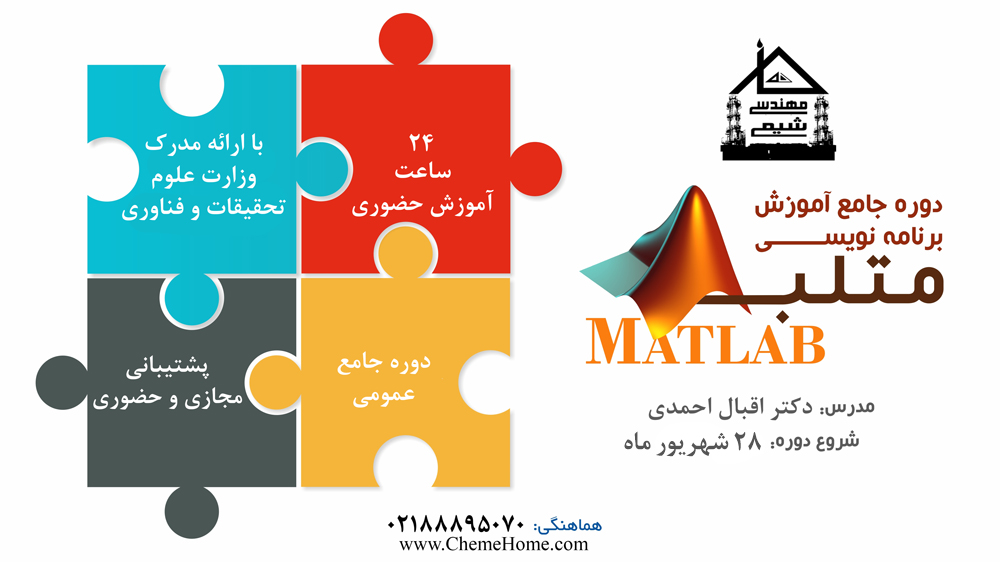 خانه مهندسی شیمی دوره MATLAB