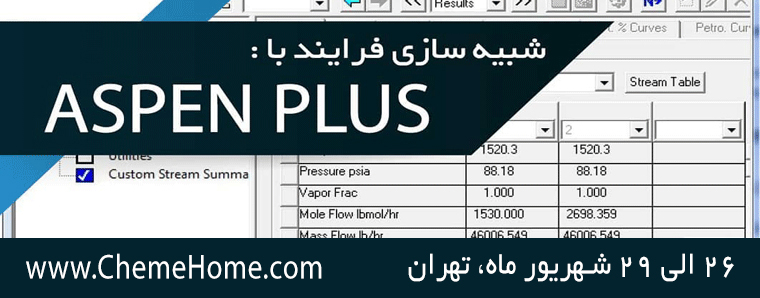 دوره جامع اسپن پلاس ASPEN PLUS