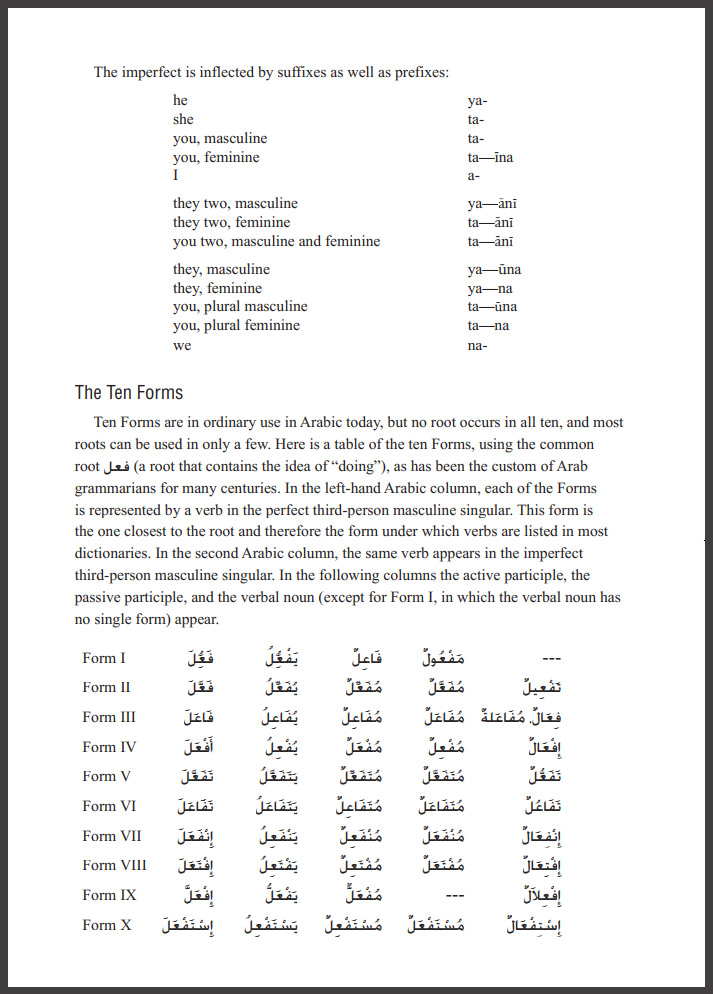 دانلود کتاب افعال عربی