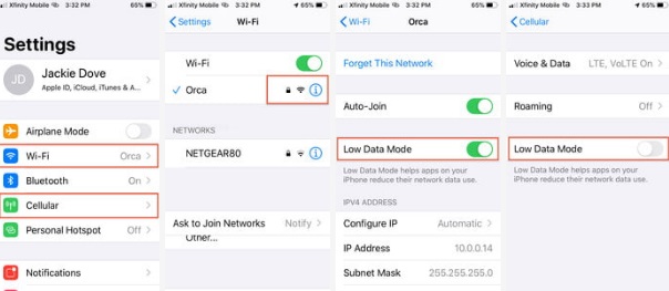 ویژگی مخفی در iOS 13/ حالت Low data