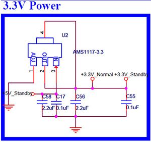 رگولاتور 3.3 ولت مین برد ایکس ویژن 2450
