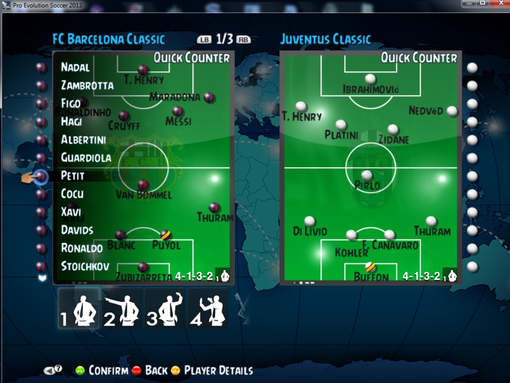 Pes тактические схемы