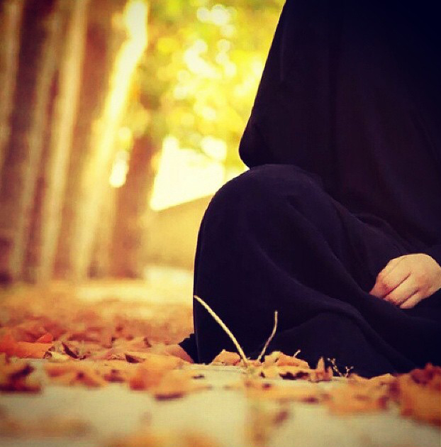 عکس پاییزی دختر چادری